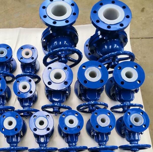 手動法蘭襯氟隔膜閥