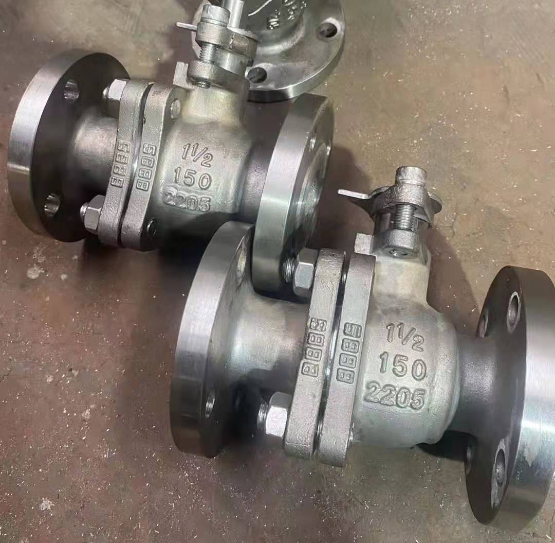 2205美標(biāo)法蘭雙相鋼球閥