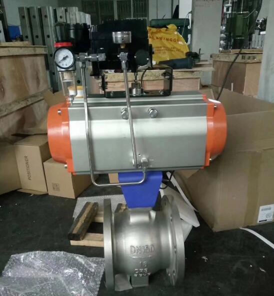 不銹鋼氣動調節球閥