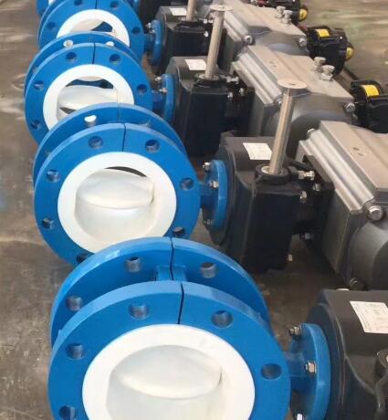 氣動襯氟蝶閥D641PFA