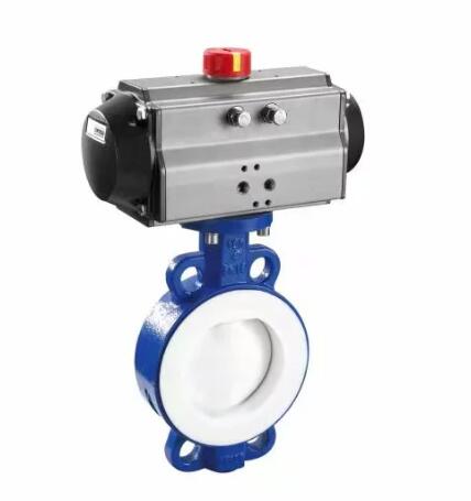 氣動對夾襯氟蝶閥